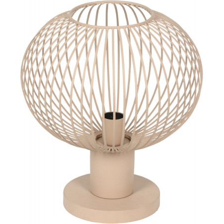 Lampa stołowa druciana Gila 33cm piaskowa Trio