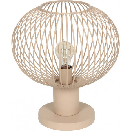 Lampa stołowa druciana Gila 33cm piaskowa Trio