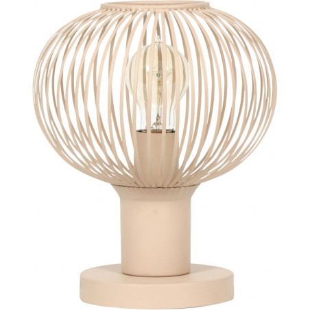 Lampa stołowa druciana Gila 23cm piaskowa Trio