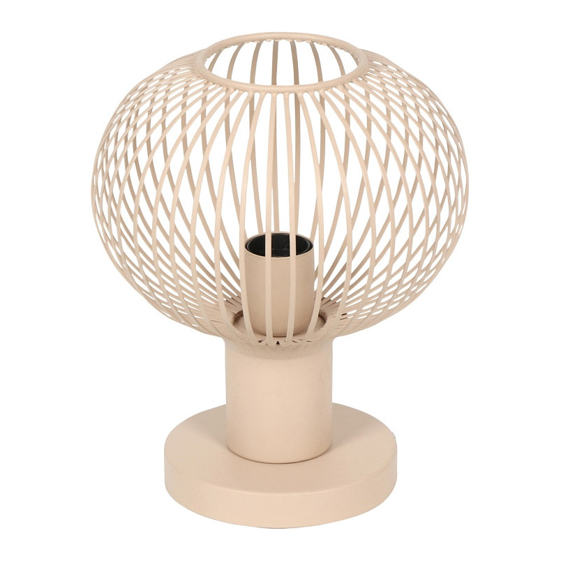 Lampa stołowa druciana Gila 23cm piaskowa Trio