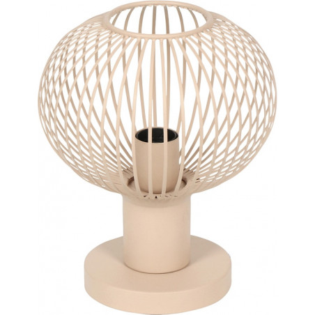 Lampa stołowa druciana Gila 23cm piaskowa Trio