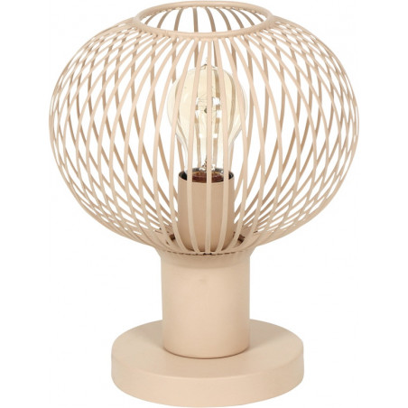 Lampa stołowa druciana Gila 23cm piaskowa Trio