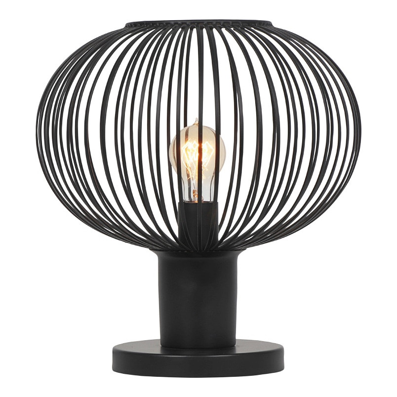 Lampa stołowa druciana Gila 33cm czarny mat Trio