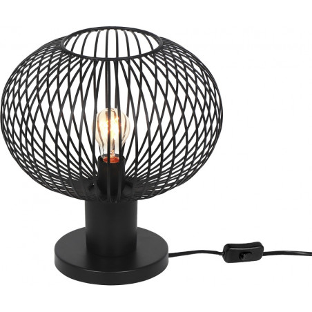 Lampa stołowa druciana Gila 33cm czarny mat Trio