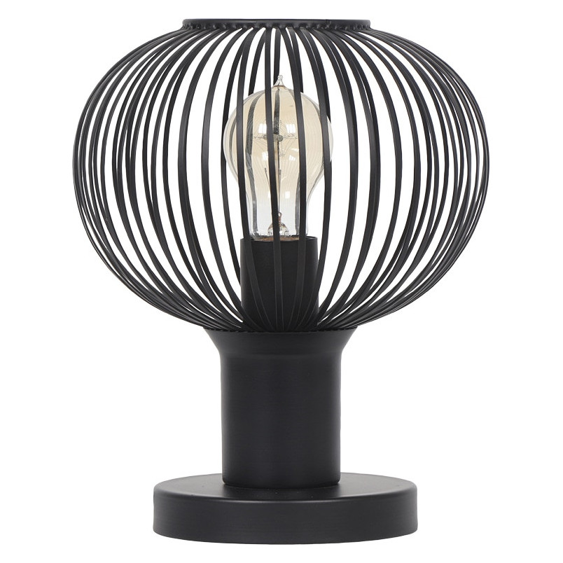 Lampa stołowa druciana Gila 23cm czarny mat Trio
