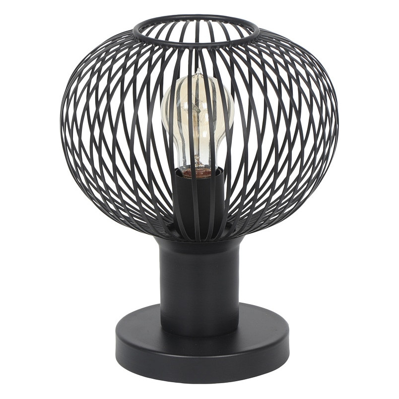 Lampa stołowa druciana Gila 23cm czarny mat Trio