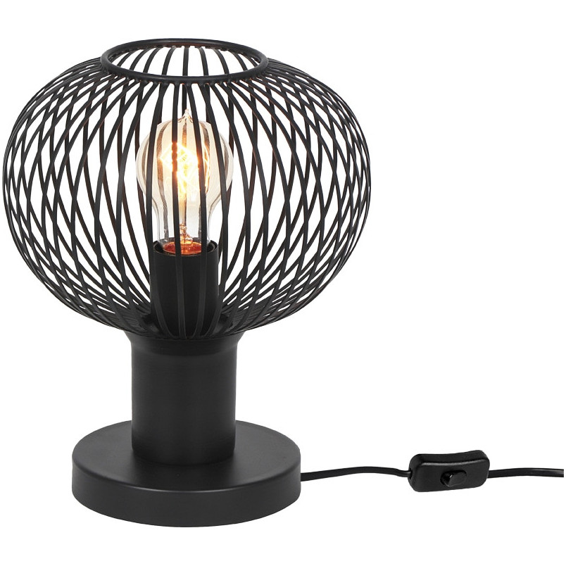 Lampa stołowa druciana Gila 23cm czarny mat Trio