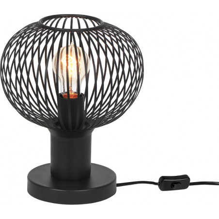 Lampa stołowa druciana Gila 23cm czarny mat Trio