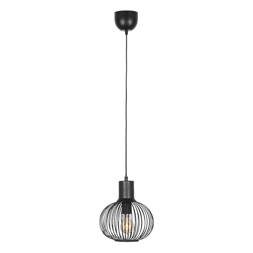 Lampa wisząca druciana Gila 23cm czarny mat Trio