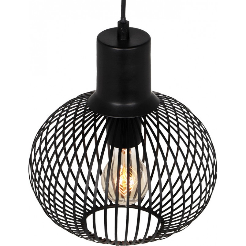 Lampa wisząca druciana Gila 23cm czarny mat Trio