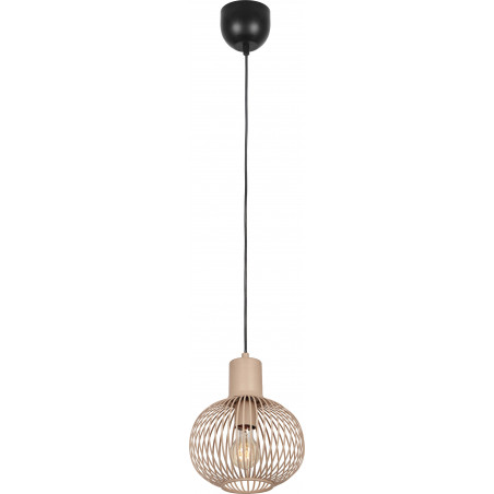 Lampa wisząca druciana Gila 23cm piaskowa Trio