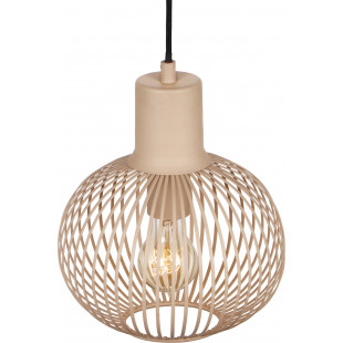 Lampa wisząca druciana Gila 23cm piaskowa Trio