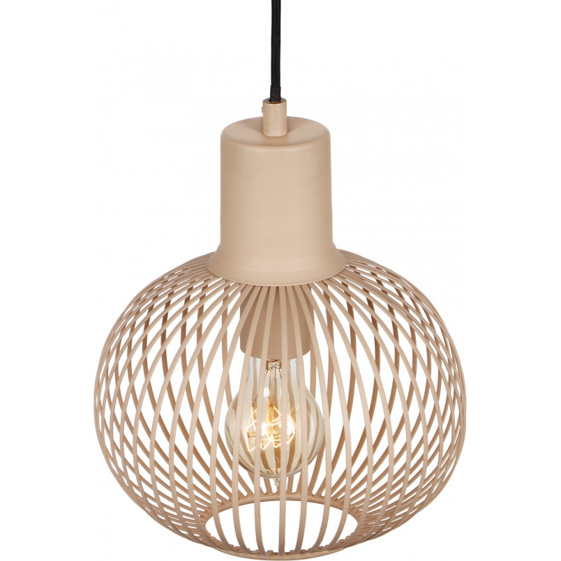 Lampa wisząca druciana Gila 23cm piaskowa Trio