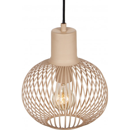 Lampa wisząca druciana Gila 23cm piaskowa Trio
