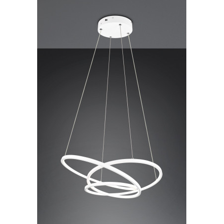 Lampa wisząca nowoczesna z regulacją barwy światła Darvin LED 64cm biała Trio