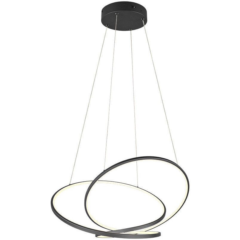 Lampa wisząca nowoczesna z regulacją barwy światła Darvin LED 84cm czarna Trio