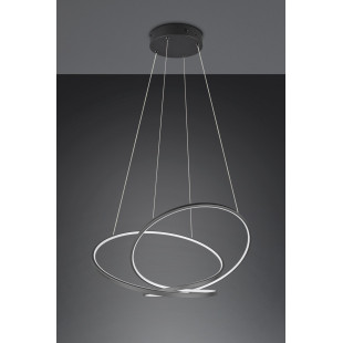 Lampa wisząca nowoczesna z regulacją barwy światła Darvin LED 84cm czarna Trio