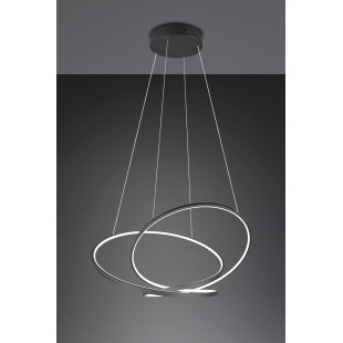 Lampa wisząca nowoczesna z regulacją barwy światła Darvin LED 84cm czarna Trio