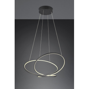 Lampa wisząca nowoczesna z regulacją barwy światła Darvin LED 84cm czarna Trio