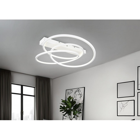 Plafon nowoczesny z regulacją barwy światła Darvin LED 64cm biały Trio