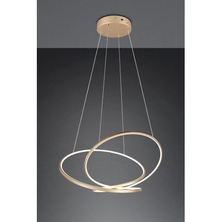 Lampa wisząca nowoczesna z regulacją barwy światła Darvin LED 84cm złota Trio