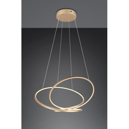 Lampa wisząca nowoczesna z regulacją barwy światła Darvin LED 84cm złota Trio
