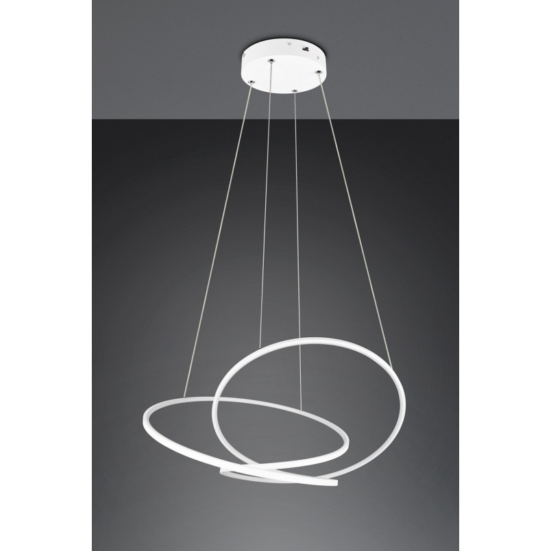 Lampa wisząca nowoczesna z regulacją barwy światła Darvin LED 84cm biała Trio