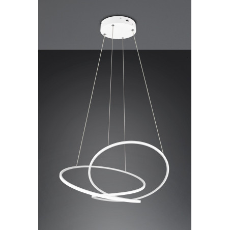 Lampa wisząca nowoczesna z regulacją barwy światła Darvin LED 84cm biała Trio