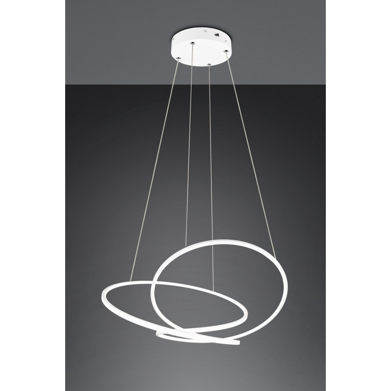 Lampa wisząca nowoczesna z regulacją barwy światła Darvin LED 84cm biała Trio