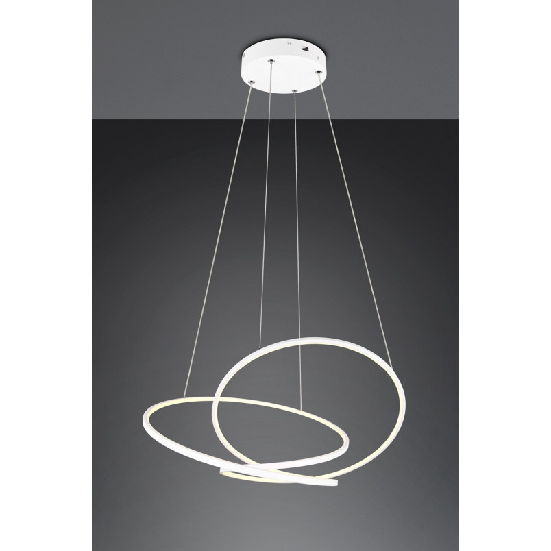 Lampa wisząca nowoczesna z regulacją barwy światła Darvin LED 84cm biała Trio