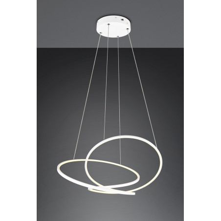 Lampa wisząca nowoczesna z regulacją barwy światła Darvin LED 84cm biała Trio