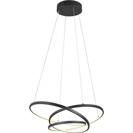 Lampa wisząca nowoczesna z regulacją barwy światła Darvin LED 64cm czarna Trio