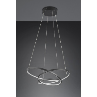 Lampa wisząca nowoczesna z regulacją barwy światła Darvin LED 64cm czarna Trio