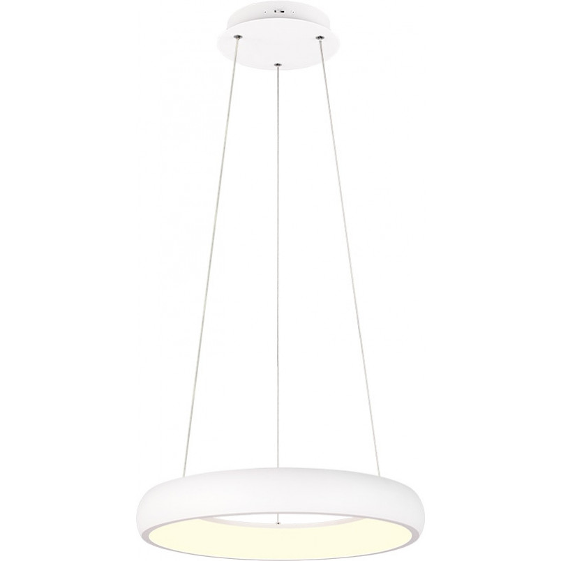 Lampa wisząca okrągła z regulacją barwy światła Cardona LED 46cm biały mat Trio
