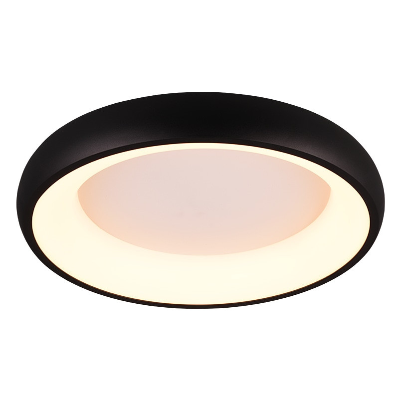 Plafon nowoczesny z regulacją barwy światła Cardona LED 46cm czarny mat Trio