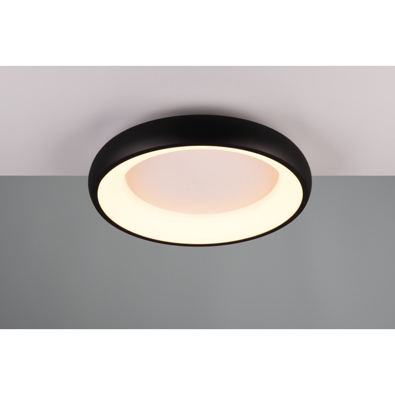 Plafon nowoczesny z regulacją barwy światła Cardona LED 46cm czarny mat Trio