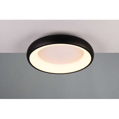 Plafon nowoczesny z regulacją barwy światła Cardona LED 46cm czarny mat Trio