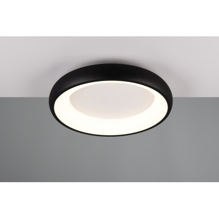 Plafon nowoczesny z regulacją barwy światła Cardona LED 46cm czarny mat Trio