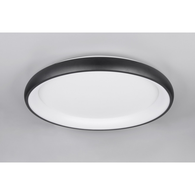 Plafon nowoczesny z regulacją barwy światła Cardona LED 75cm czarny mat Trio