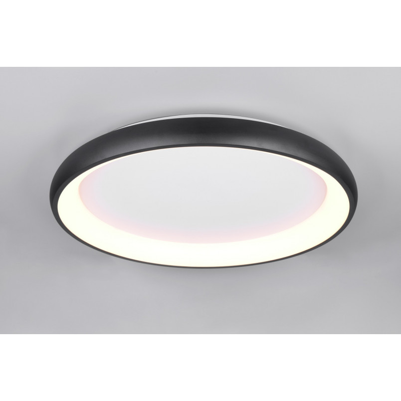 Plafon nowoczesny z regulacją barwy światła Cardona LED 75cm czarny mat Trio