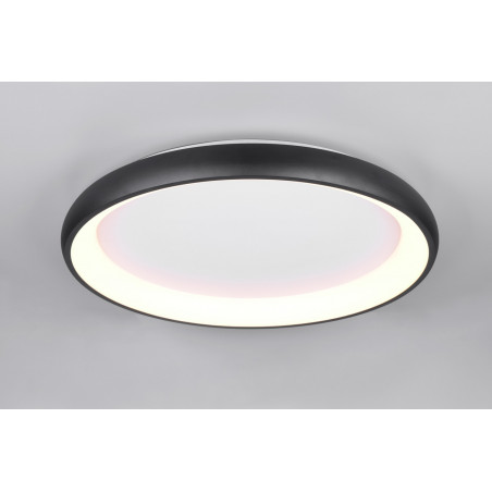 Plafon nowoczesny z regulacją barwy światła Cardona LED 75cm czarny mat Trio