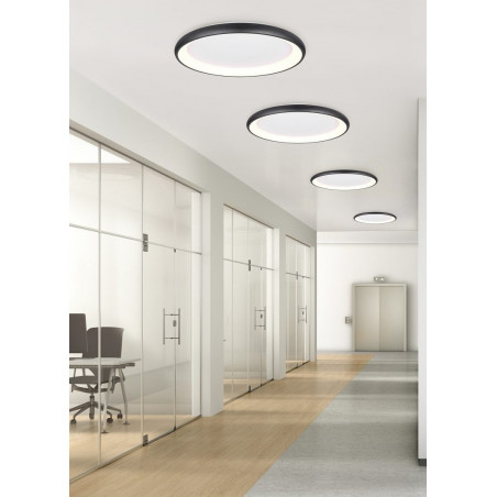Plafon nowoczesny z regulacją barwy światła Cardona LED 75cm czarny mat Trio