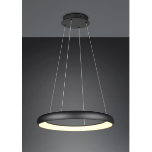 Lampa wisząca okrągła z regulacją barwy światła Cardona LED 75cm czarny mat Trio