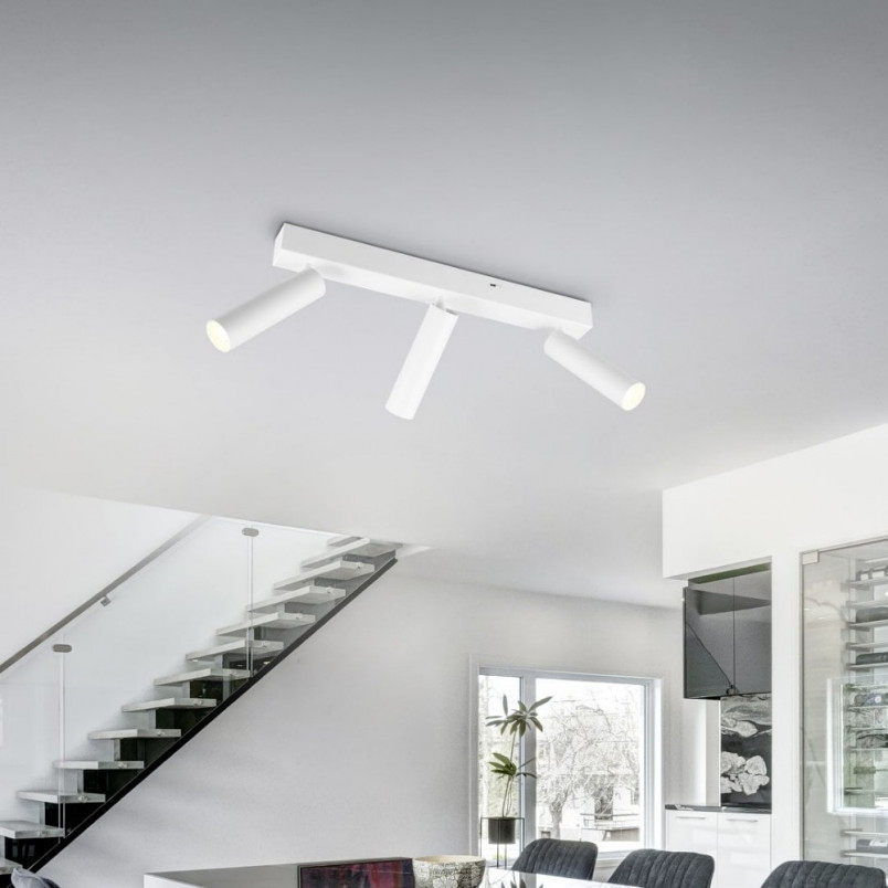Reflektor sufitowy z regulacją barwy światła Ambala III LED biały mat Trio
