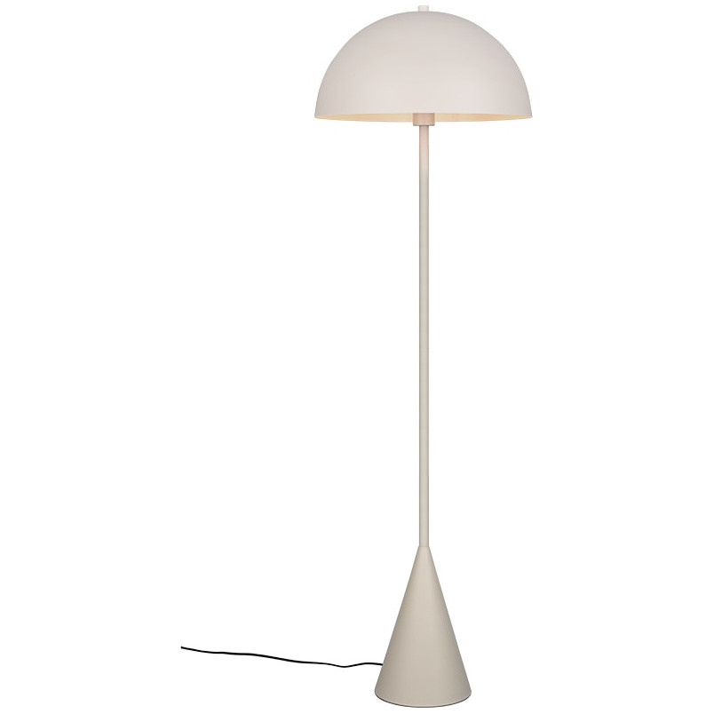 Lampa podłogowa "grzybek" na stożkowej podstawie Alfie 130cm szara Trio