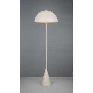 Lampa podłogowa "grzybek" na stożkowej podstawie Alfie 130cm szara Trio