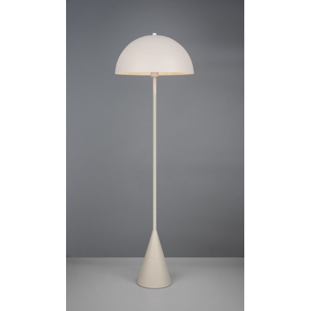 Lampa podłogowa "grzybek" na stożkowej podstawie Alfie 130cm szara Trio