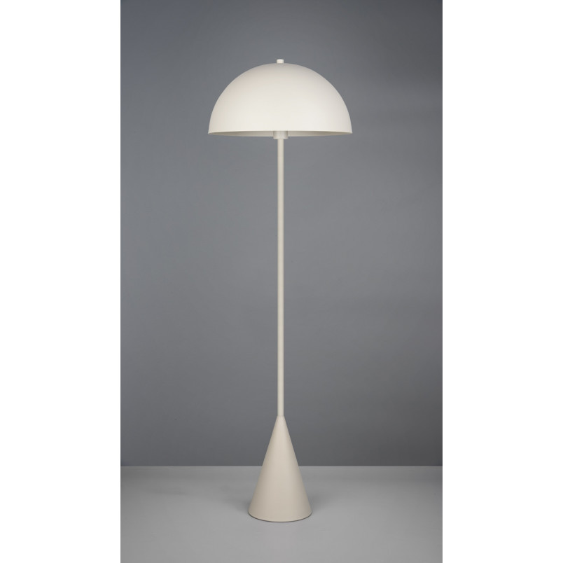 Lampa podłogowa "grzybek" na stożkowej podstawie Alfie 130cm szara Trio