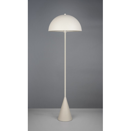 Lampa podłogowa "grzybek" na stożkowej podstawie Alfie 130cm szara Trio
