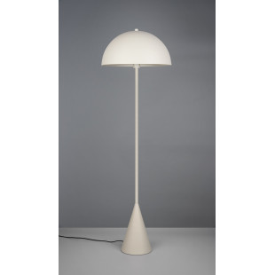 Lampa podłogowa "grzybek" na stożkowej podstawie Alfie 130cm szara Trio